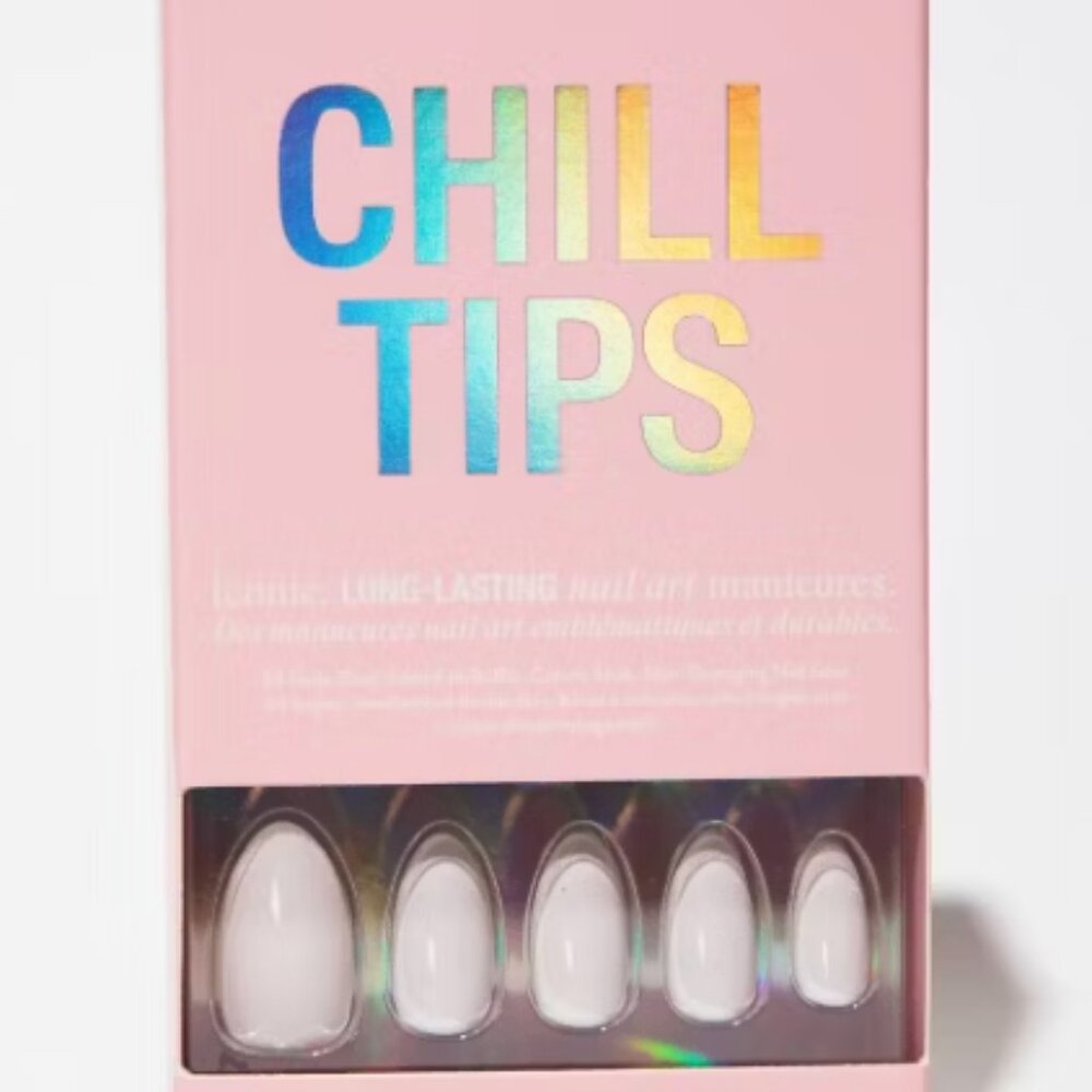 Chillhouse Chill Tips Press-On Nails – Stone Cold Fox – Almond Neutral – NWT